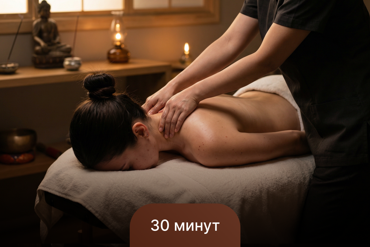 Буддийское спокойствие, массаж спины 30 мин