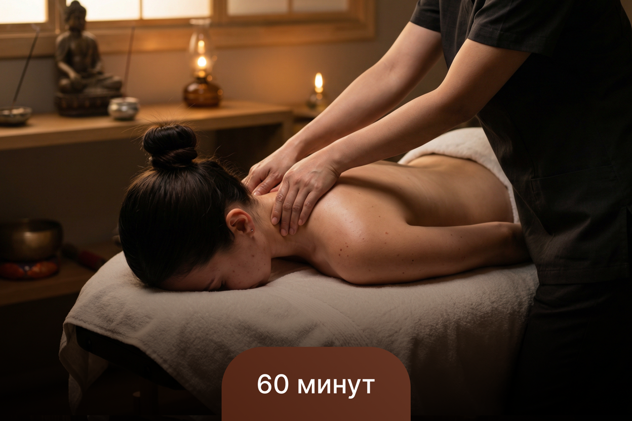 Буддийское спокойствие, массаж спины 60 минут