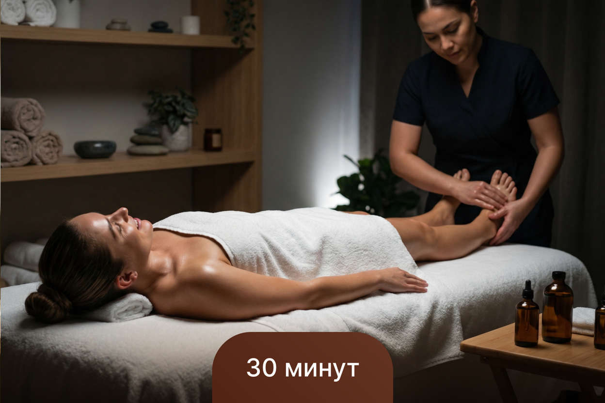Легкая походка, массаж ног 30 минут