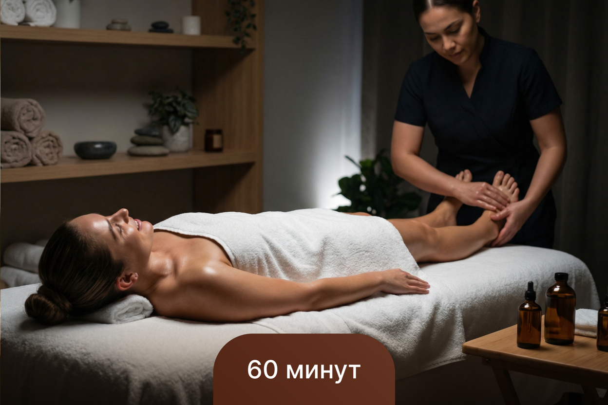 Легкая походка, массаж ног 60 минут